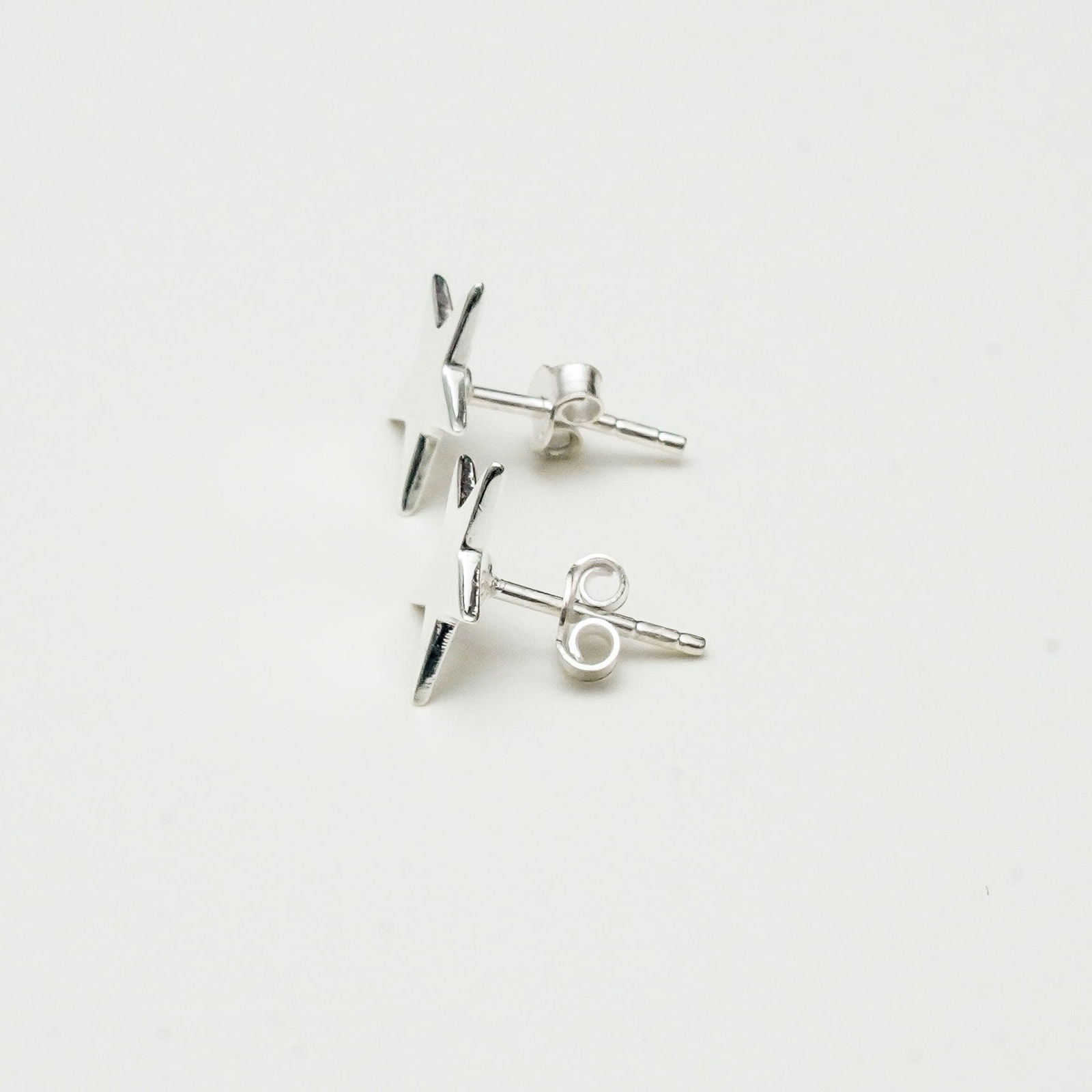 925 Silver Star Minimalist Stud Earring