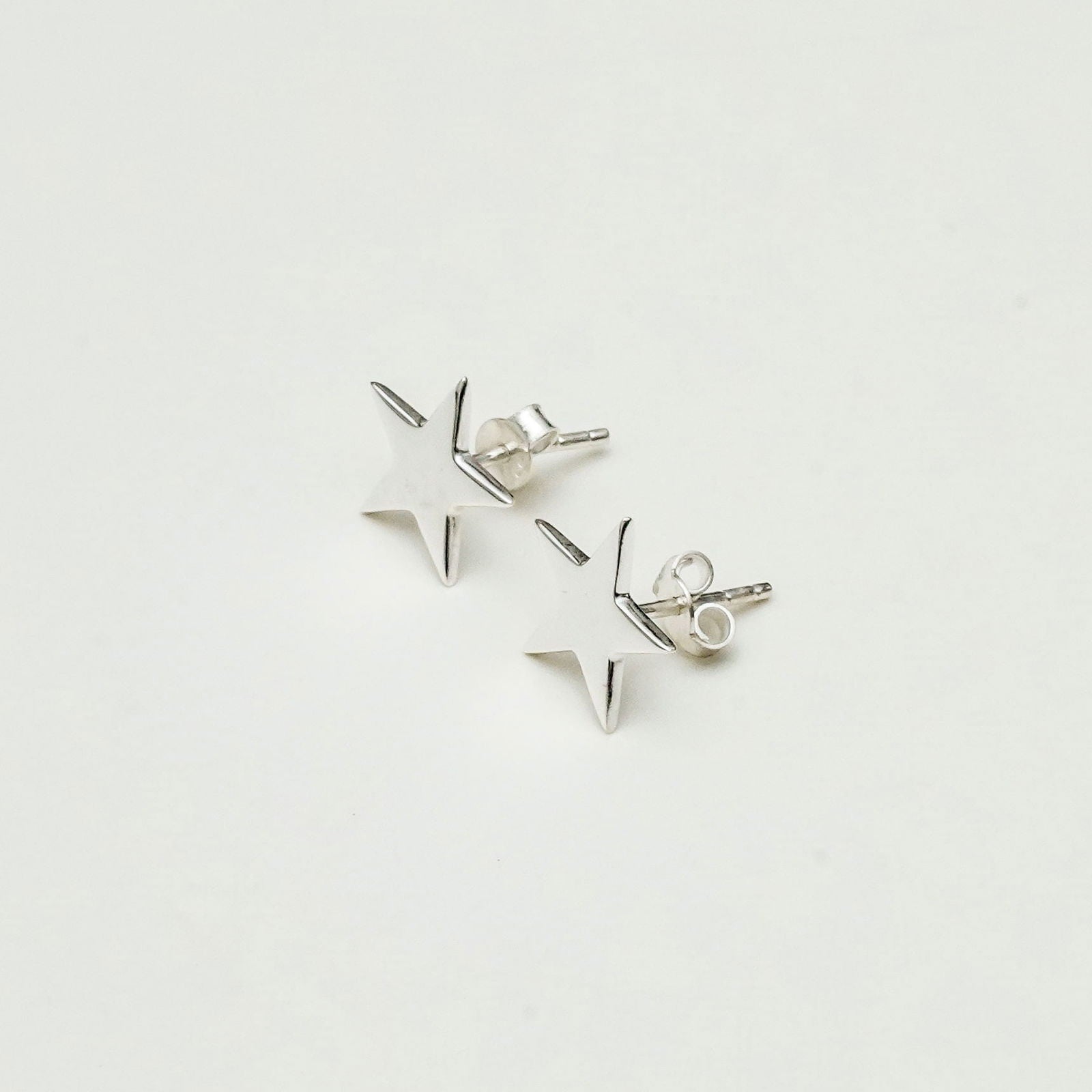 925 Silver Star Minimalist Stud Earring