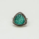 Acqua Green Sterling Silver Ring