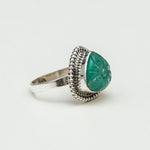 Acqua Green Sterling Silver Ring
