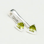 Arrow Pendant With Peridot Gemstone In Sterling Silver