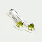 Arrow Pendant With Peridot Gemstone In Sterling Silver