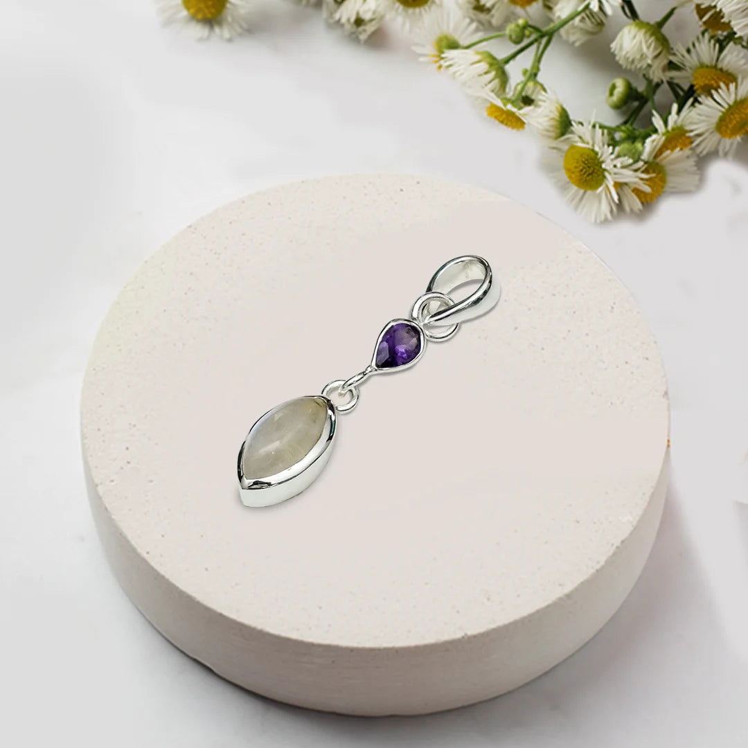 Best Price Pendants With Multi Gemstone Sterling Silver 3