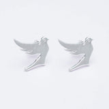 Bird Minimalist Earring In 925 Sterling Silver