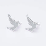 Bird Minimalist Earring In 925 Sterling Silver