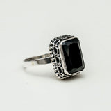 Black Beauty Sterling Silver Ring