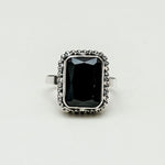 Black Beauty Sterling Silver Ring