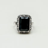 Black Beauty Sterling Silver Ring