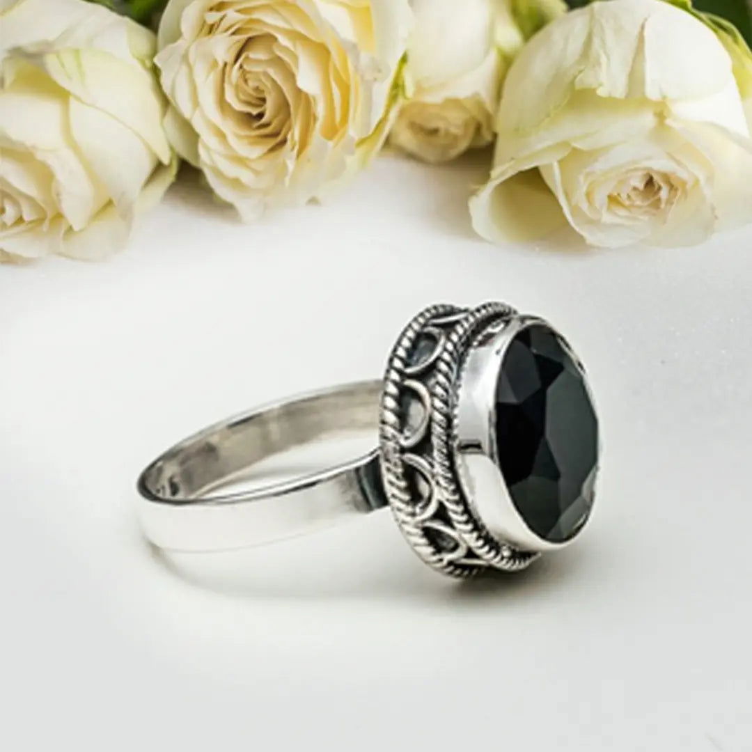 Black Onyx 925 Sterling Silver Ring