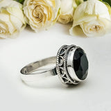 Black Onyx 925 Sterling Silver Ring