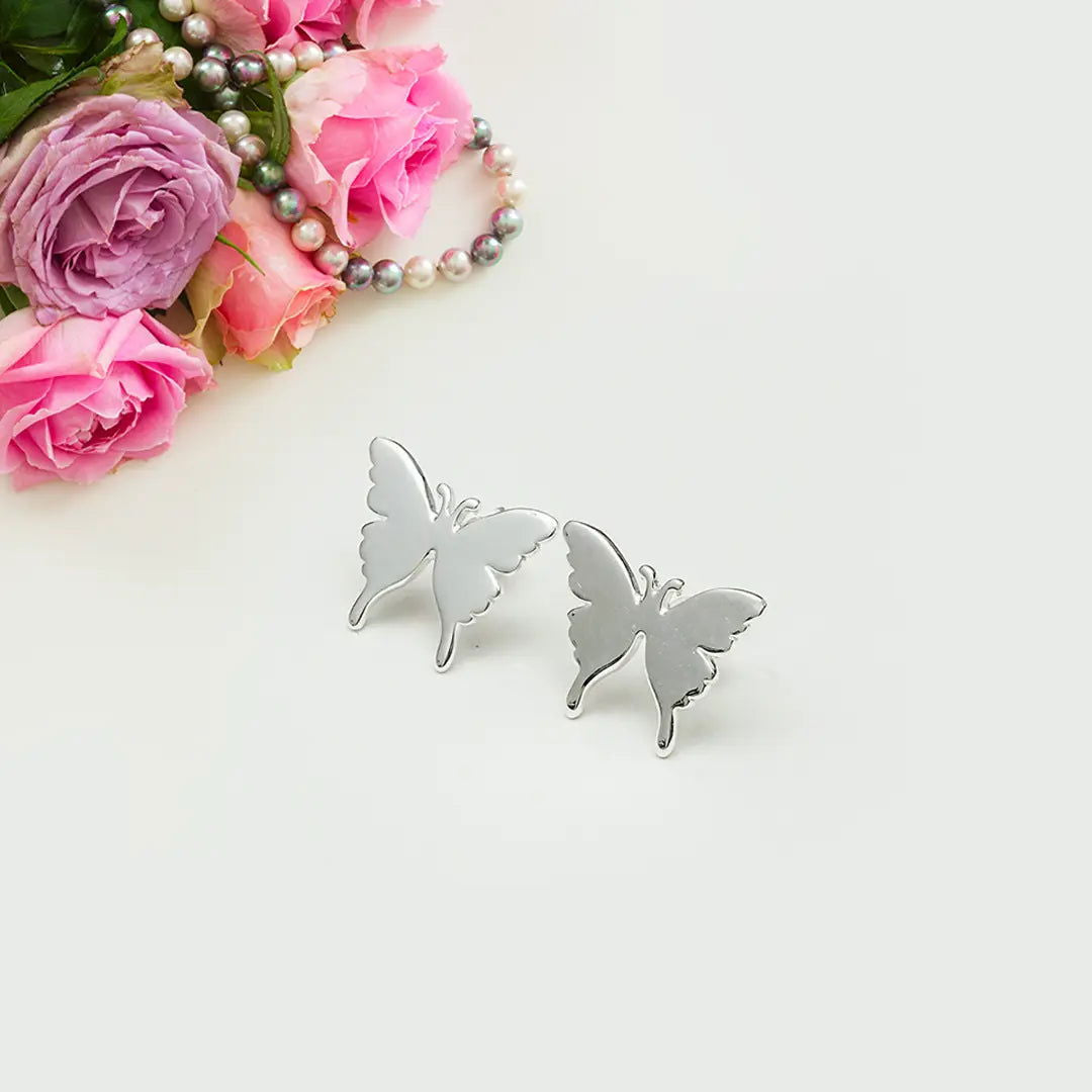 Butterfly Minimalist Earring In 925 Sterling Silver1