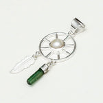 Charm Pendant With Pearl Gemstone In 925 Solid Silver