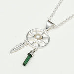 Charm Pendant With Pearl Gemstone In 925 Solid Silver