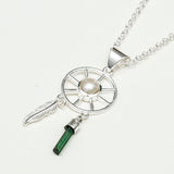Charm Pendant With Pearl Gemstone In 925 Solid Silver