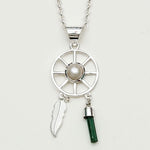 Charm Pendant With Pearl Gemstone In 925 Solid Silver