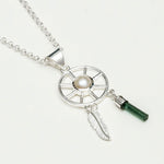 Charm Pendant With Pearl Gemstone In 925 Solid Silver