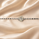 Ivory Bloom Silver Bracelet