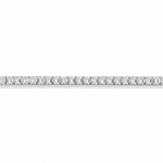 IRA Emerald Cut Tennis Bracelet crafted in 925 sterling silver featuring a continuous row of sparkling emerald-cut AAA cubic zirconia stones with a secure box clasp.