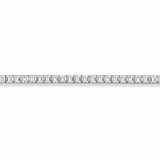 IRA Emerald Cut Tennis Bracelet crafted in 925 sterling silver featuring a continuous row of sparkling emerald-cut AAA cubic zirconia stones with a secure box clasp.
