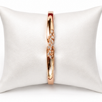 Ira Eternal Spark CZ Rose Gold-Plated 925 Silver Bracelet with sparkling cubic zirconia stones by Mohnaa Jewels