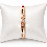 Ira Eternal Spark CZ Rose Gold-Plated 925 Silver Bracelet with sparkling cubic zirconia stones by Mohnaa Jewels