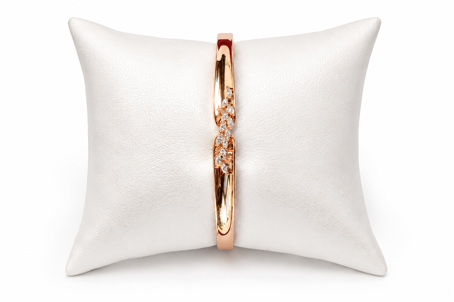 Ira Eternal Spark CZ Rose Gold-Plated 925 Silver Bracelet with sparkling cubic zirconia stones by Mohnaa Jewels
