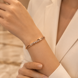 Ira Eternal Spark CZ Rose Gold Bracelet