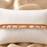 Ira Rosevine CZ Rose Gold-Plated 925 Silver Bracelet
