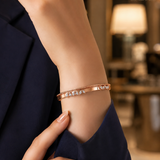 Ira Rosevine CZ Rose Gold-Plated 925 Silver Bracelet