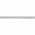 IRA Prism Royale Tennis Bracelet crafted in 925 sterling silver with princess-cut AAA+ cubic zirconia stones and rhodium plating.