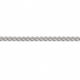 IRA Mooncrest Tennis Bracelet crafted in 925 sterling silver featuring round AAA+ cubic zirconia stones in a classic bezel-set tennis design.