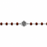 Shubhank Rudraksha Silver Bracelet