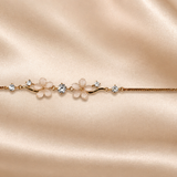 Blush Blossom Silver Bracelet
