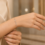 Blush Blossom Silver Bracelet
