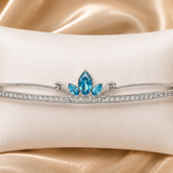 Mohnaa Blue Lotus Sparkle Bracelet