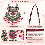 Mohnaa Mayurika Heritage Pendant Set