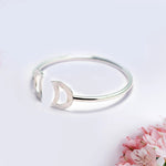 Crescent Silver Bracelet - Openable