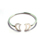 Crescent Silver Bracelet - Openable