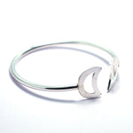 Crescent Silver Bracelet - Openable