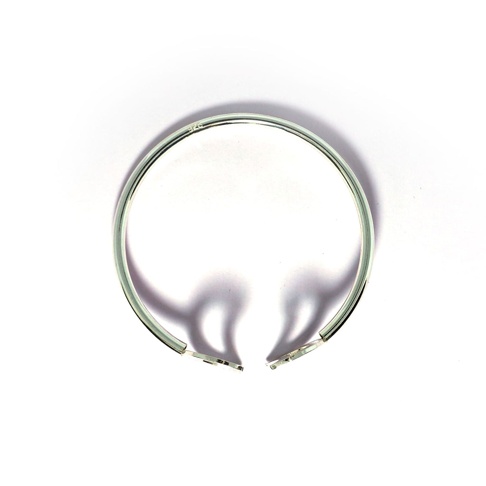 Crescent Silver Bracelet - Openable