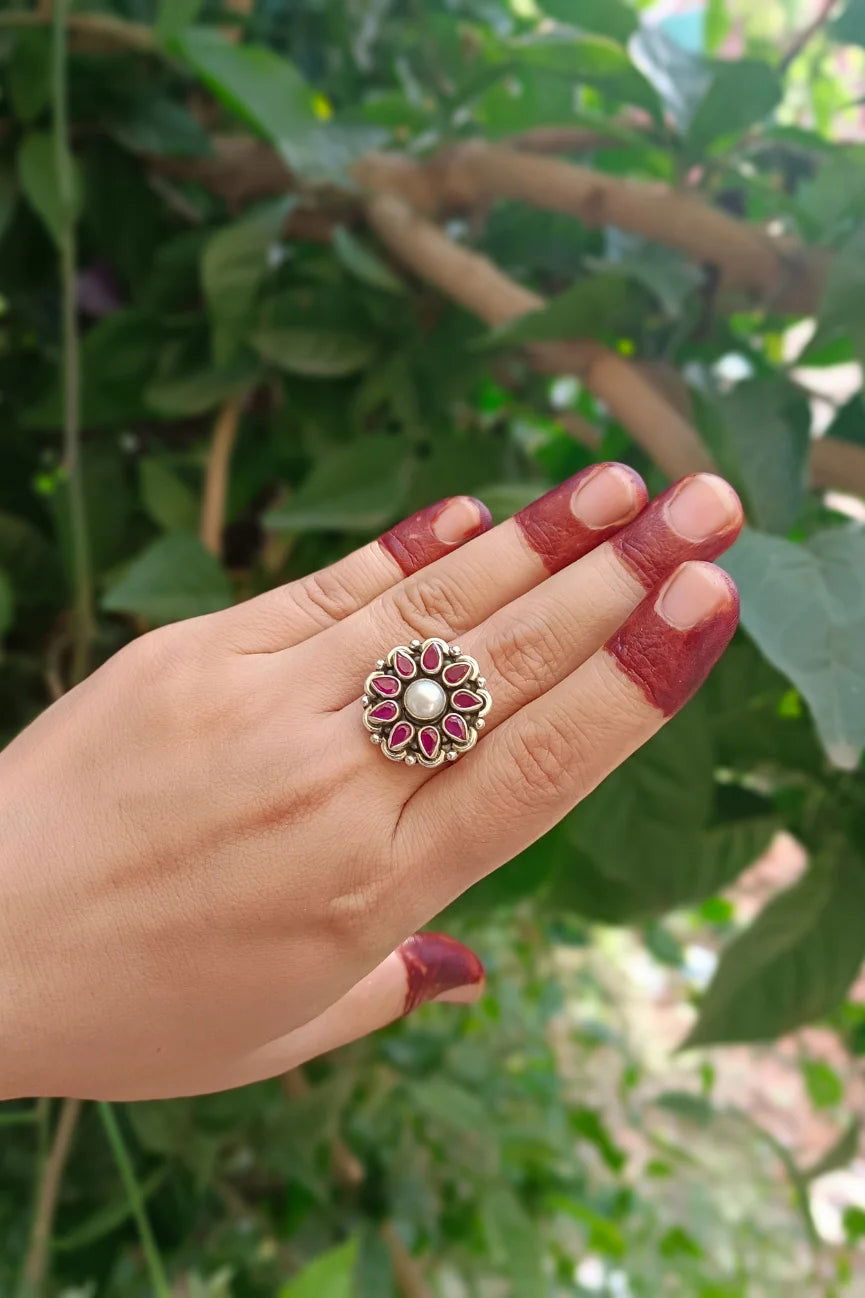 Cut Stone Ring 1