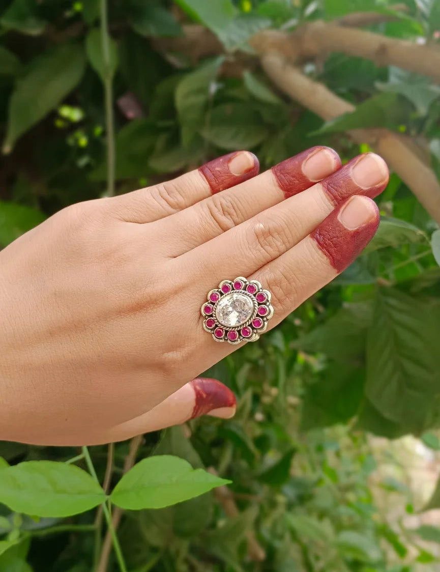 Cut Stone Ring 3