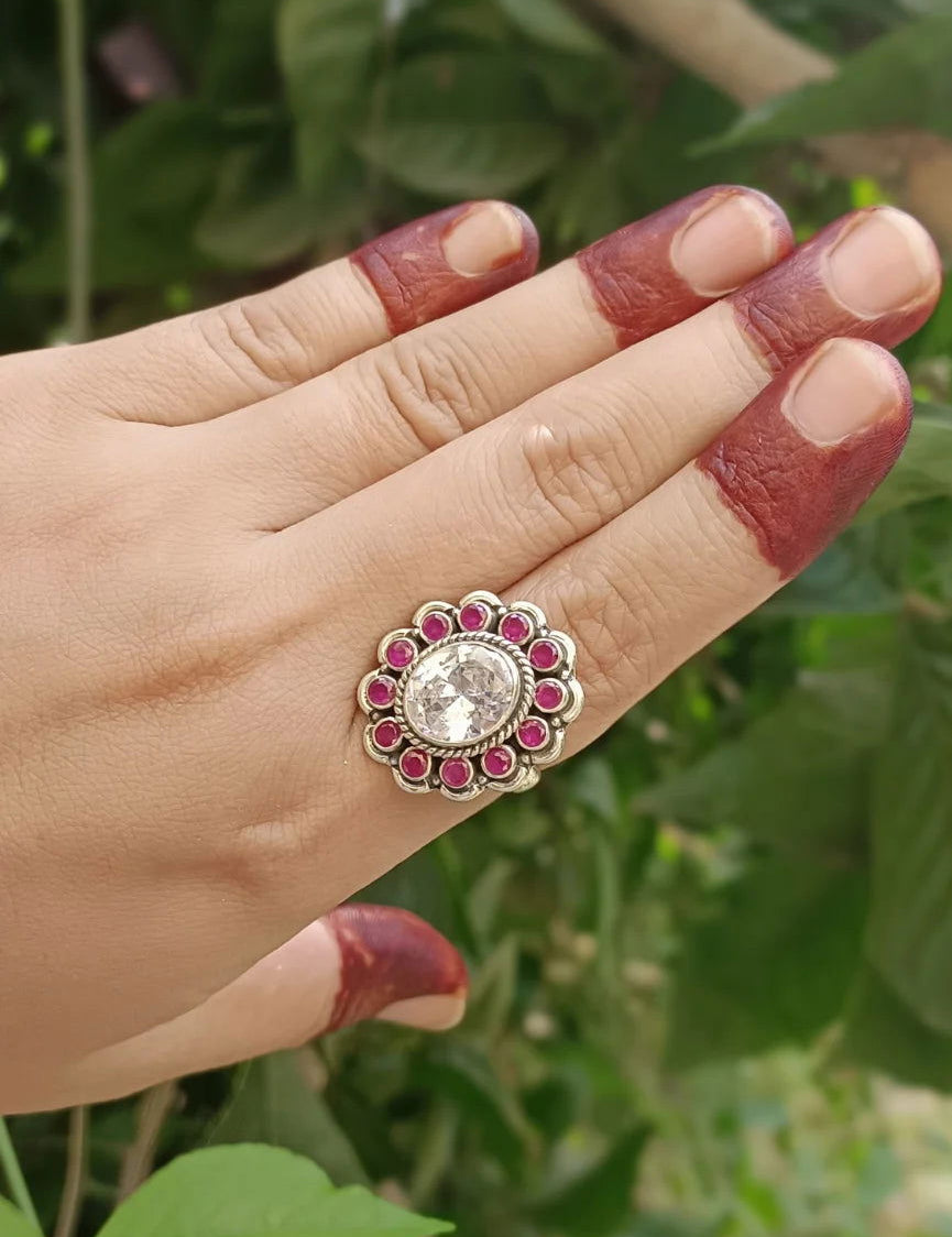 Cut Stone Ring 3