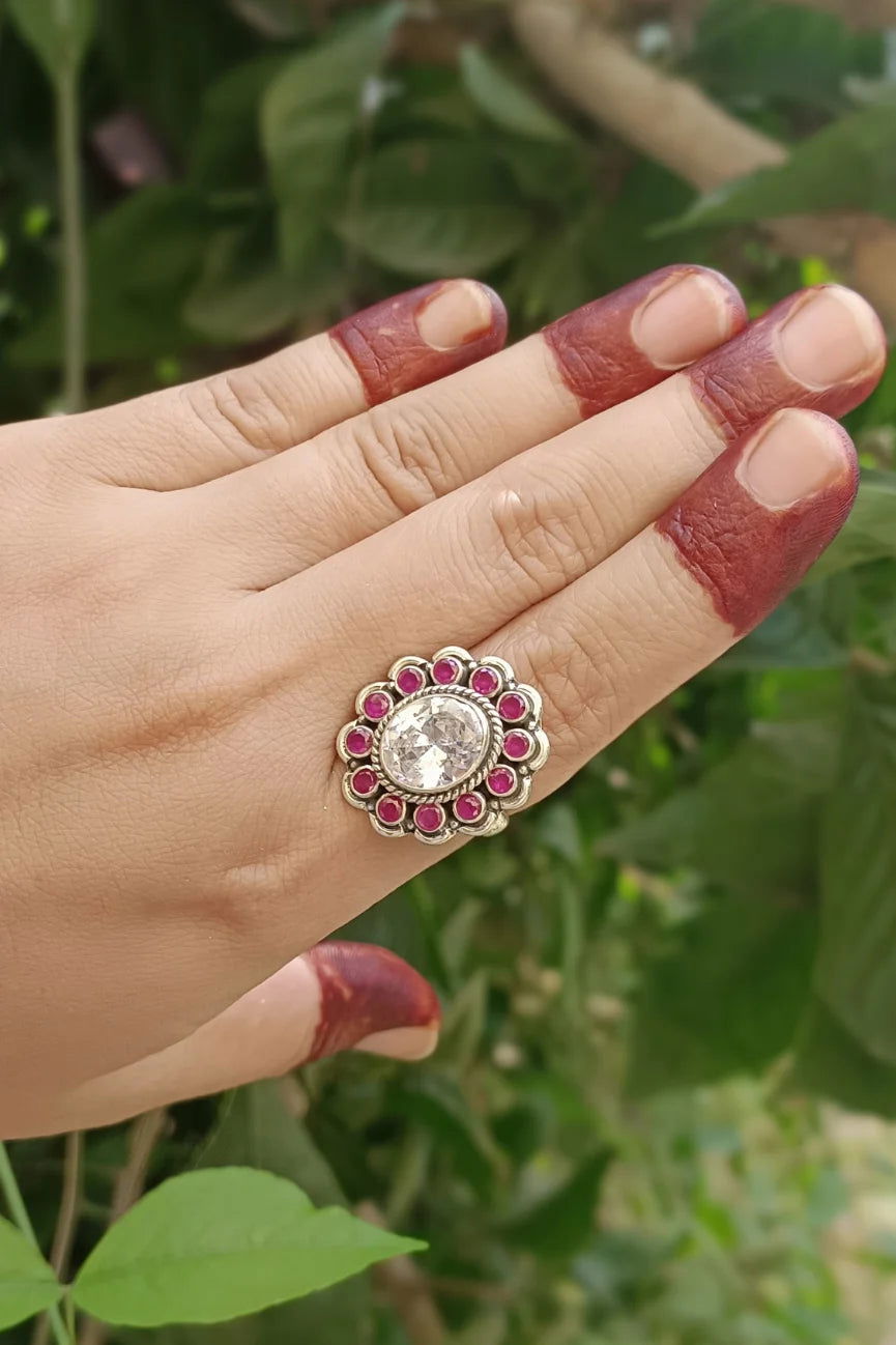 Cut Stone Ring 3