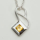 Designer Pendants With Citrine Gemstone In 925 Sterling Silver