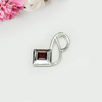 Designer Pendants With Garnet Gemstone In 925 Sterling Silver