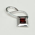 Designer Pendants With Garnet Gemstone In 925 Sterling Silver