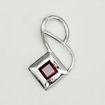 Designer Pendants With Garnet Gemstone In 925 Sterling Silver