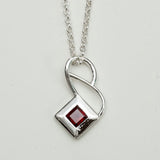 Designer Pendants With Garnet Gemstone In 925 Sterling Silver