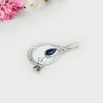 Dragonfly Pendent With Kayanite Gemstone In 925 Sterling Silver